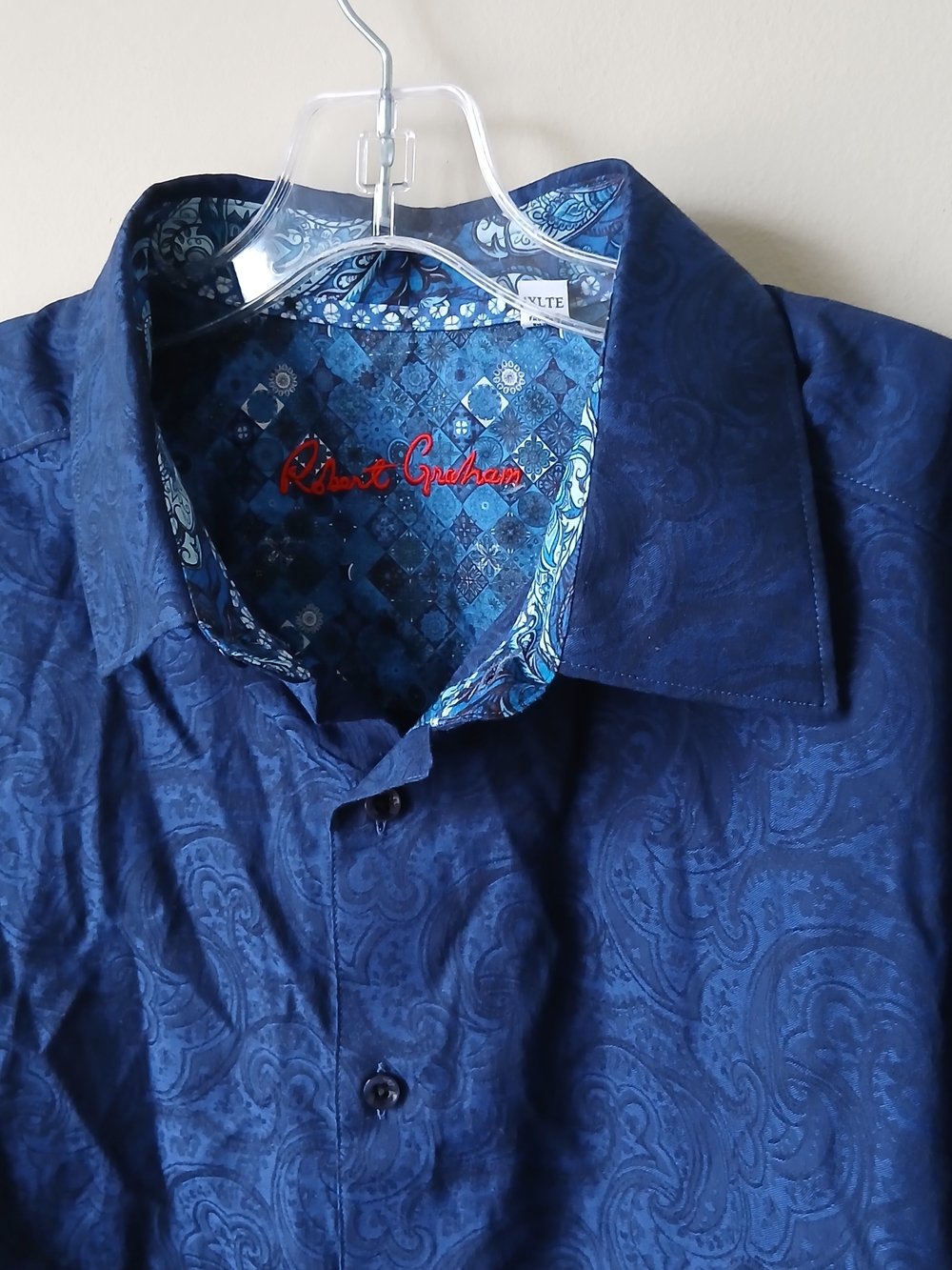 Robert Graham Deep Blue Paisley Button-Down Shirt